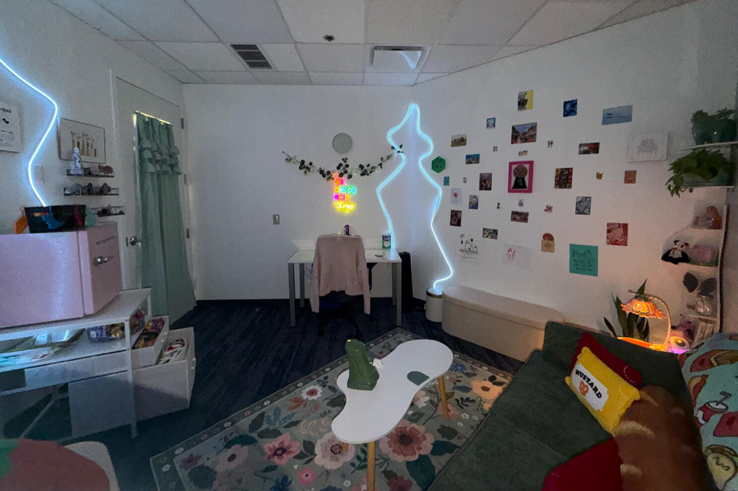 A little space made for you to just be. Come in, get comfy, grab a snack, curl up on the couch, and leave the pressure to have it all together at the door. This space was created to feel warm, colorful, safe, and human—because therapy doesn’t have to feel